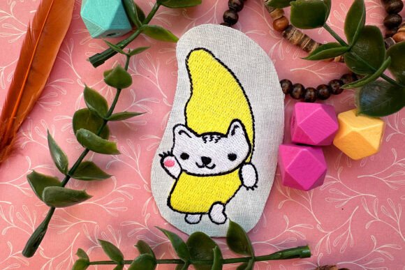 Banana Cat Machine Embroidery: A Designer’s Take for Boutique Apparel