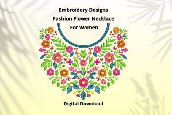 Floral Elegance: Evaluating the Embroidery Designs Flower Necklace for Small Batch Sellers