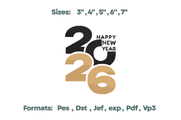Happy New Year Banner Laurel Embroidery Review