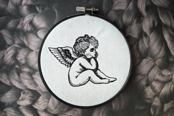 Sad Baby Angel Embroidery: A Seasonal Design Review