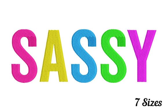 Sassy Embroidery Design: Bold Branding with Personality