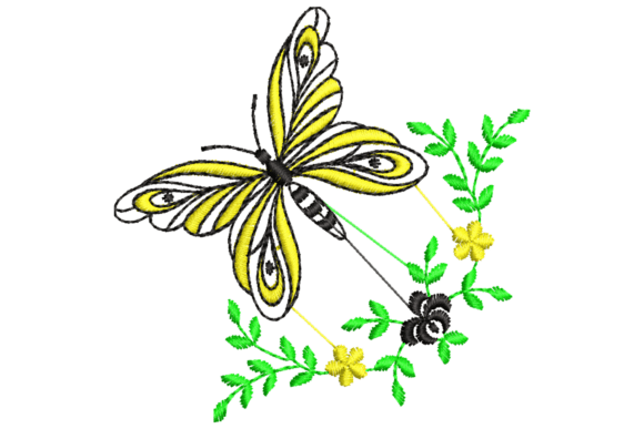 Yellow and Black Butterfly Embroidery: A Designer’s Review for Business Use